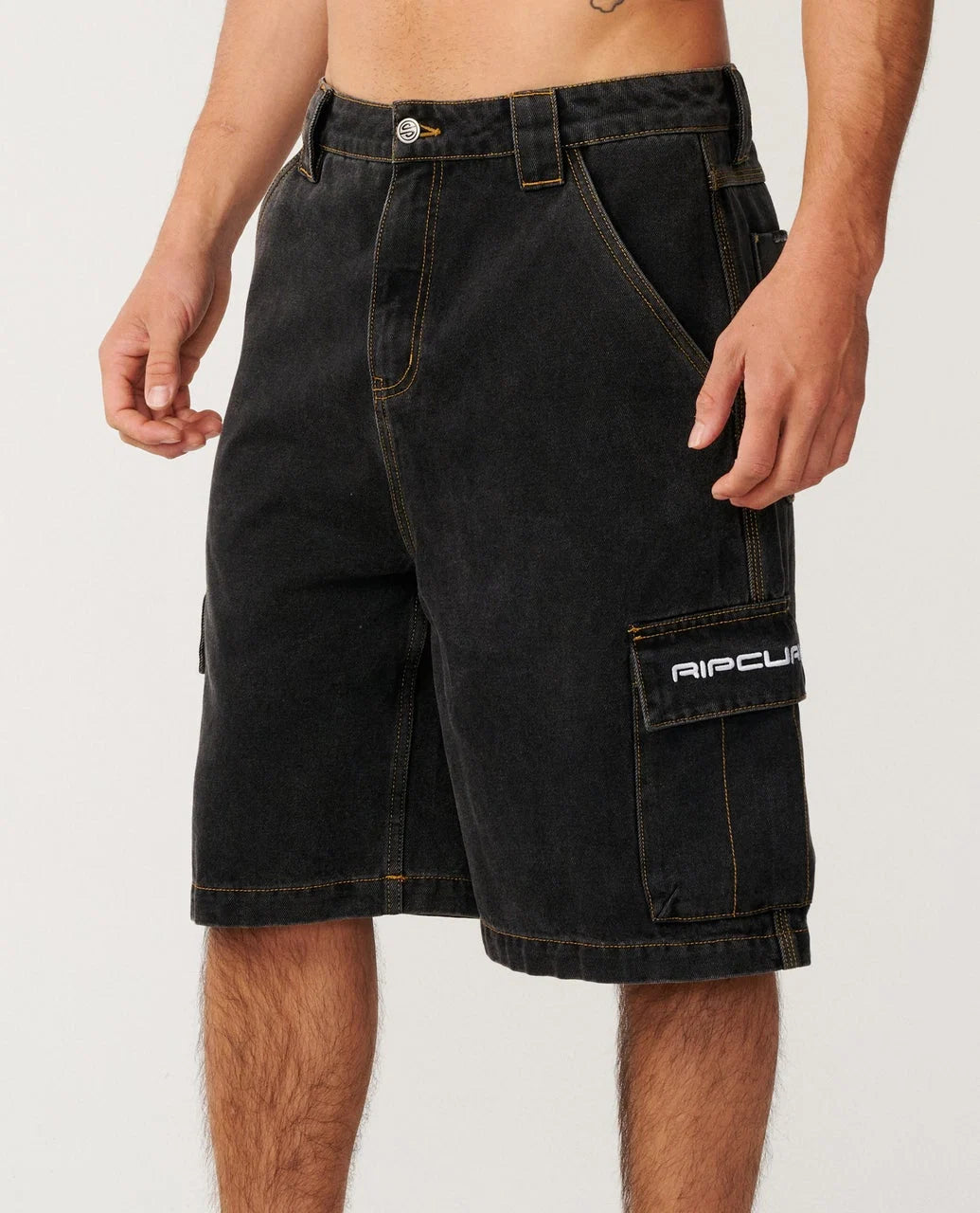 RIP CURL S-SERIES DENIM CARGO 22" - WASHED BLACK
