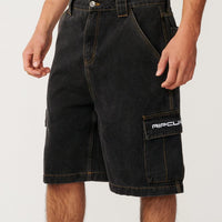 RIP CURL S-SERIES DENIM CARGO 22" - WASHED BLACK