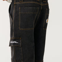 RIP CURL S-SERIES DENIM CARGO 22" - WASHED BLACK