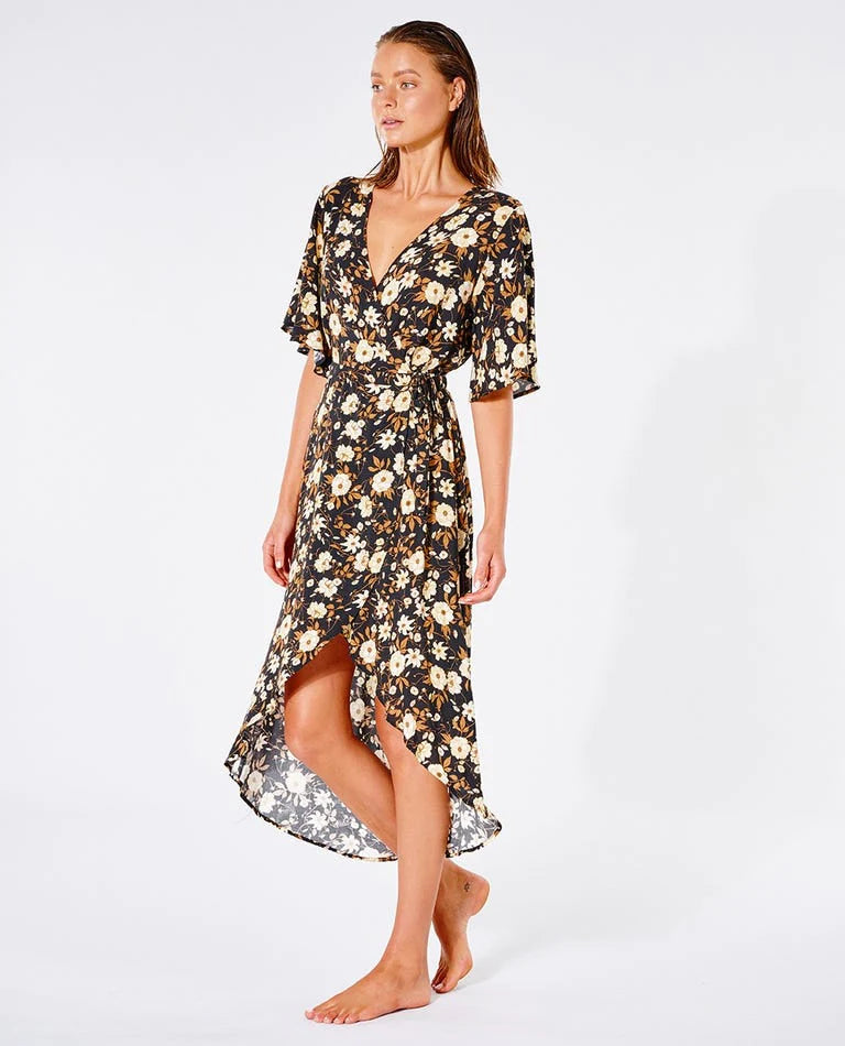 RIP CURL SUNSET HAZE WRAP DRESS