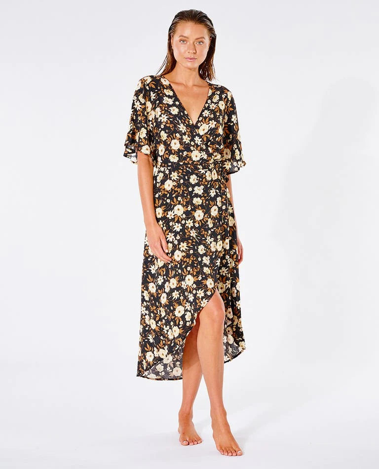 RIP CURL SUNSET HAZE WRAP DRESS