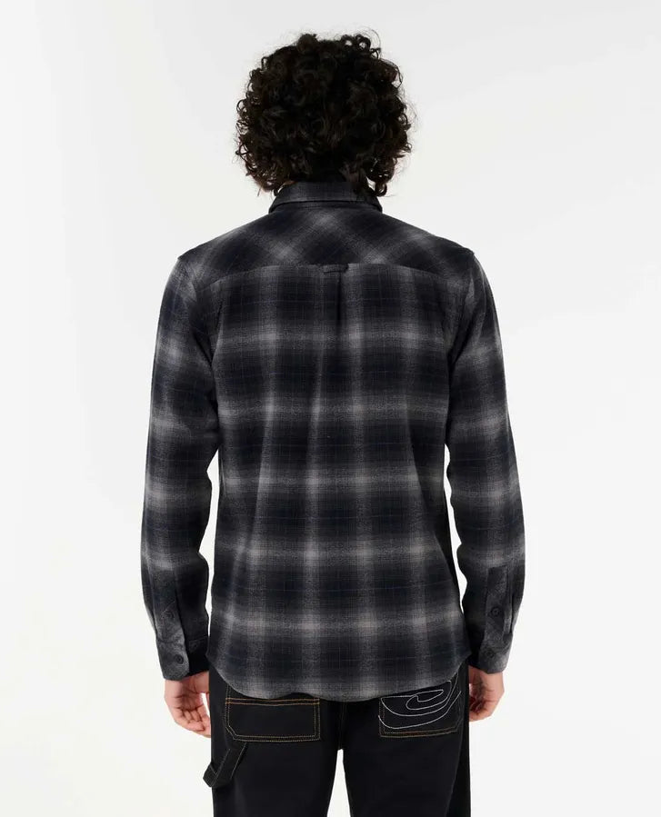 RIP CURL SUPER COMPUTER FLANNEL - BLACK