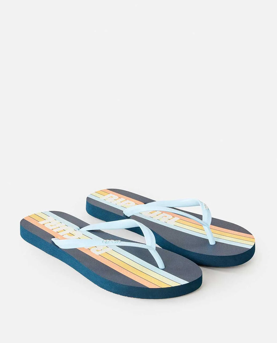 RIP CURL SURF REVIVAL BLOOM OPEN TOE NAVY WOMENS
