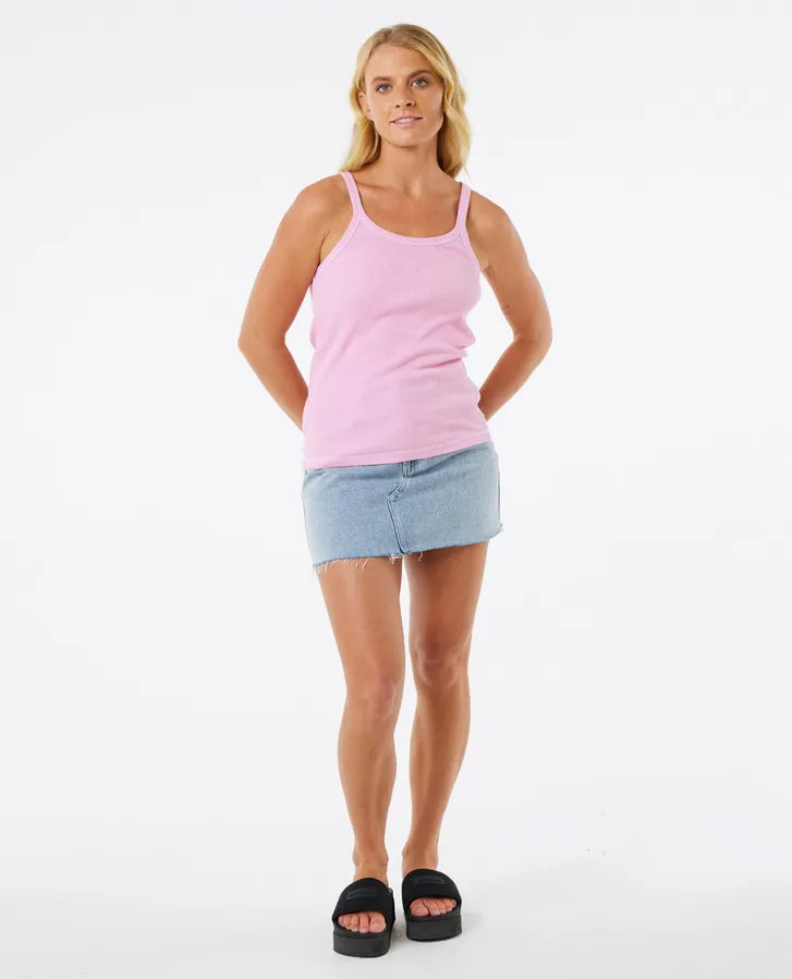 RIP CURL STEPH GILMORE RIB TANK PINK