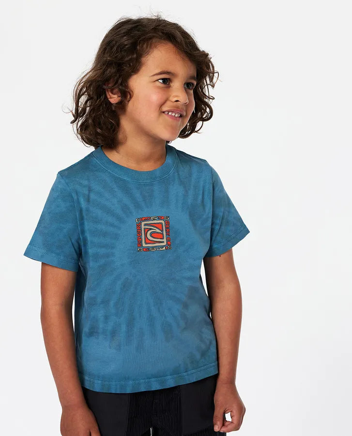 RIP CURL TUBE TIE DYE TEE - OCEAN