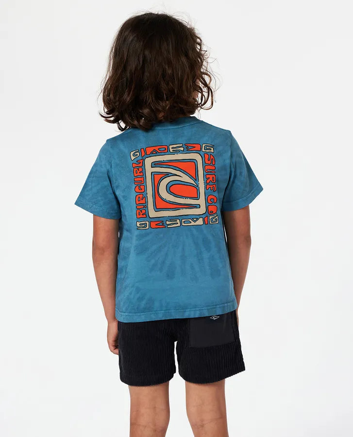 RIP CURL TUBE TIE DYE TEE - OCEAN