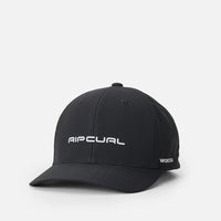RIP CURL VAPORCOOL AEROTECH FLEXFIT CAP - BLACK