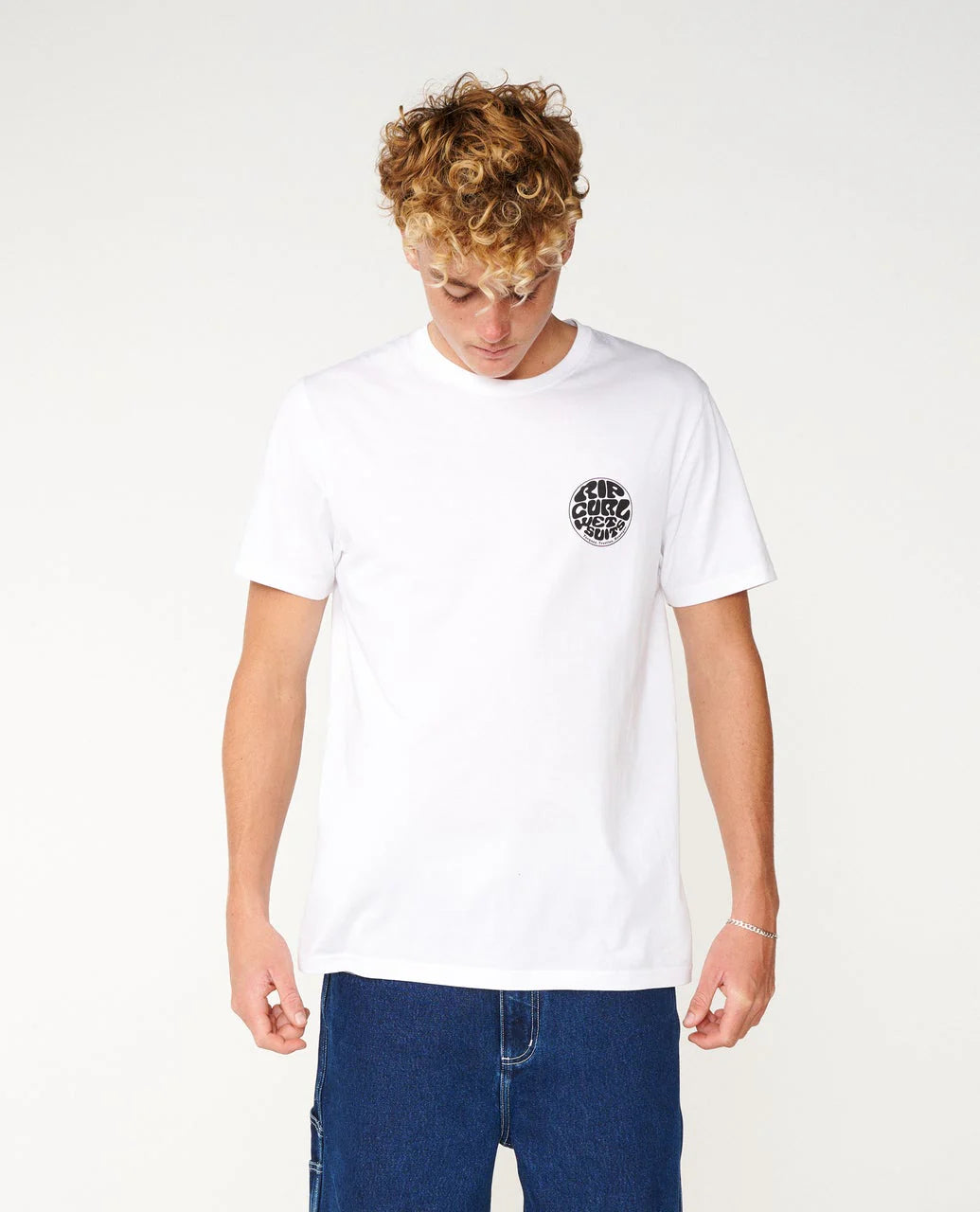 RIP CURL WETTIE ICON TEE - WHITE
