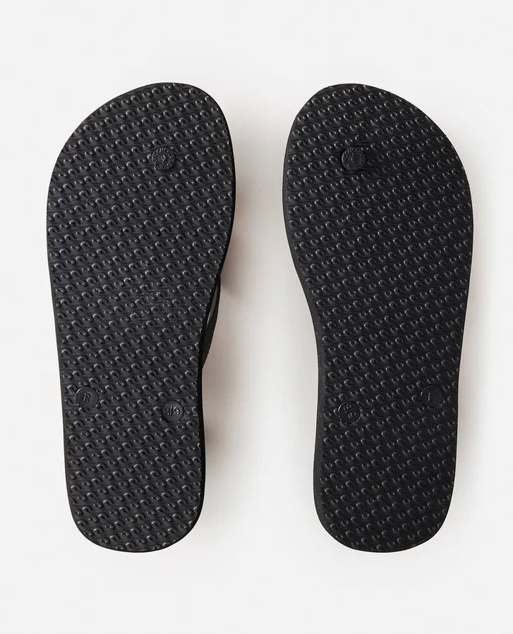 RIP CURL REVERT 2 BLOOM OPEN TOE SANDALS - BLACK