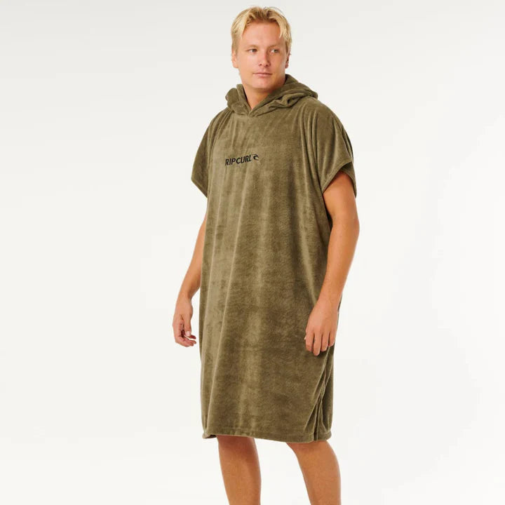 RIP CURL BRAND HOODED TOWEL - OLIVE