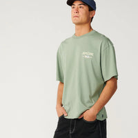 RIP CURL HERITAGE ICON TEE - SAGE