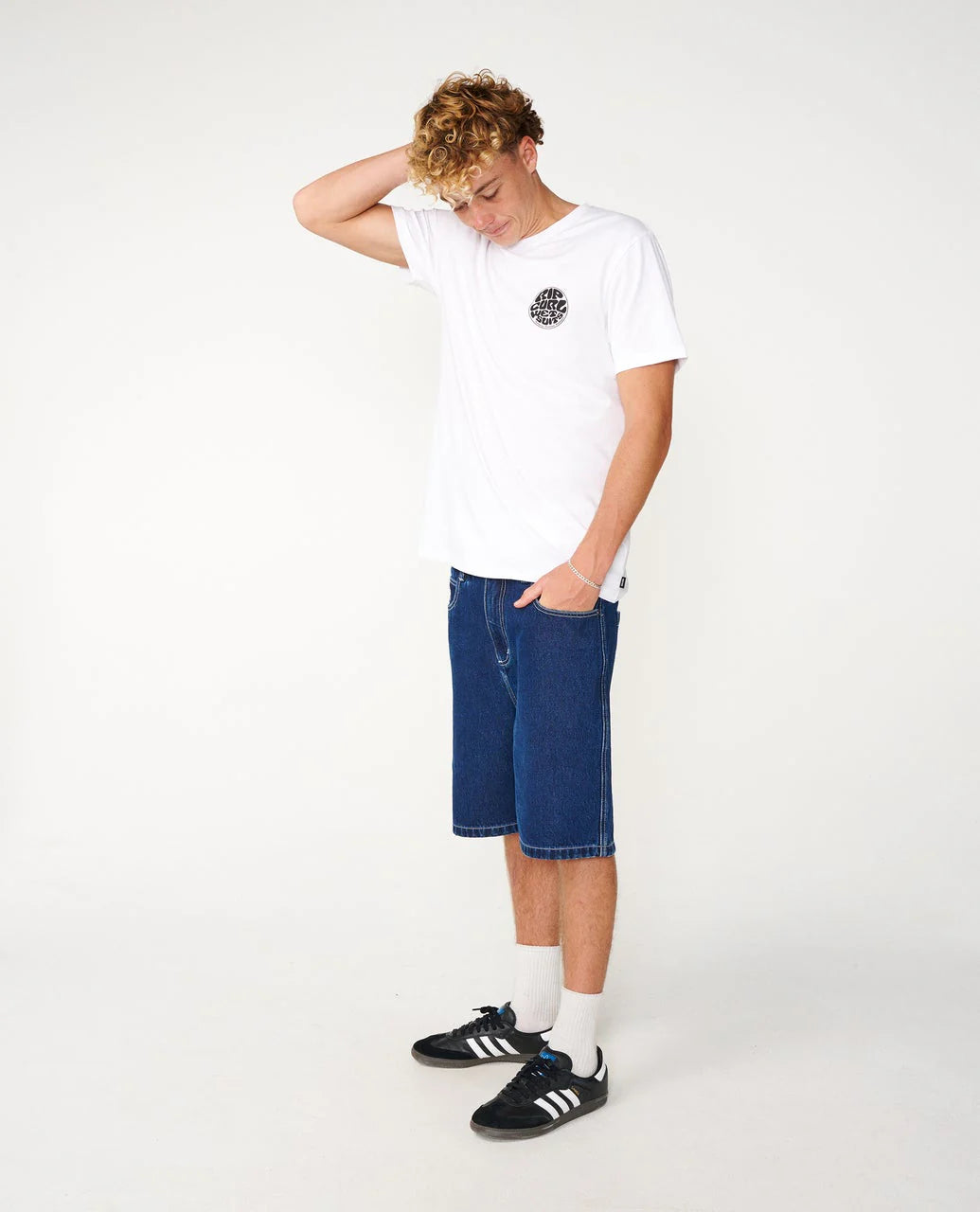 RIP CURL WETTIE ICON TEE - WHITE