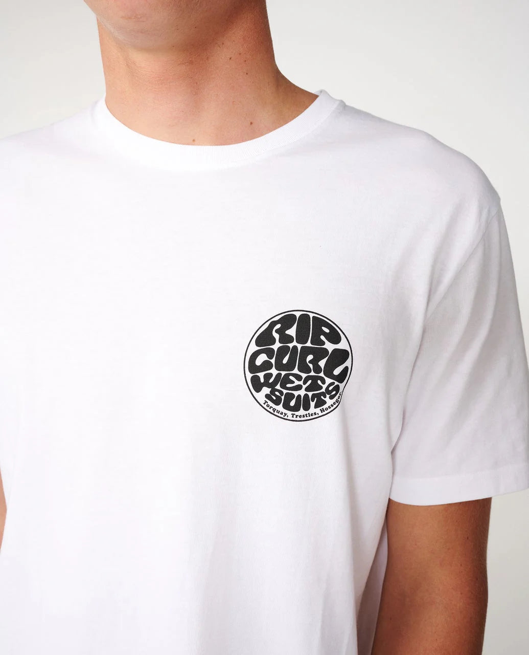 RIP CURL WETTIE ICON TEE - WHITE