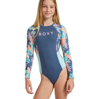 ROXY ACTIVE FLORAL RG LONG SLEEVE - VINTAGE INDIGO TROPICAL