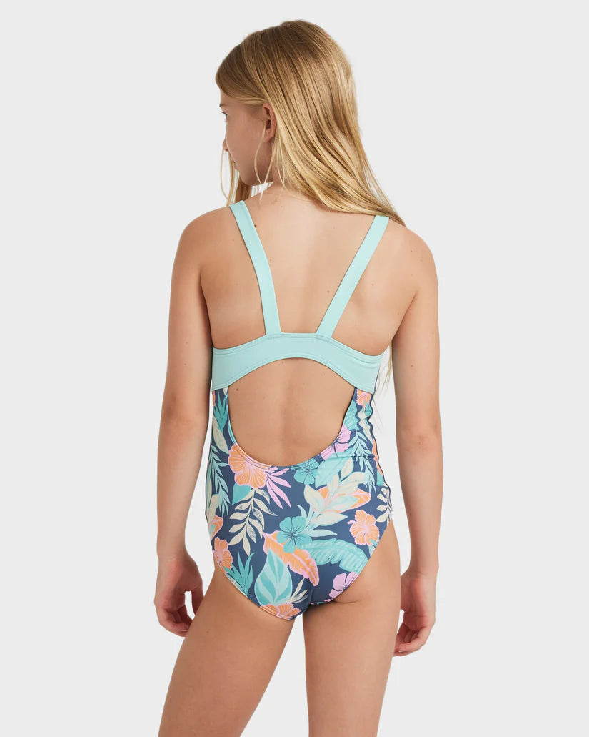 ROXY ACTIVE FLORAL RG ONSIE - VINTAGE INDIGO TROPICAL ADVENT