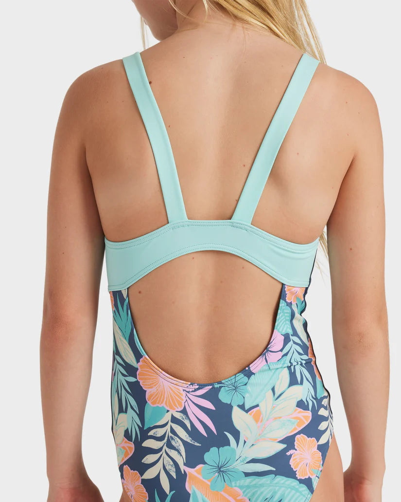 ROXY ACTIVE FLORAL RG ONSIE - VINTAGE INDIGO TROPICAL ADVENT