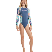 ROXY ACTIVE FLORAL RG LONG SLEEVE - VINTAGE INDIGO TROPICAL