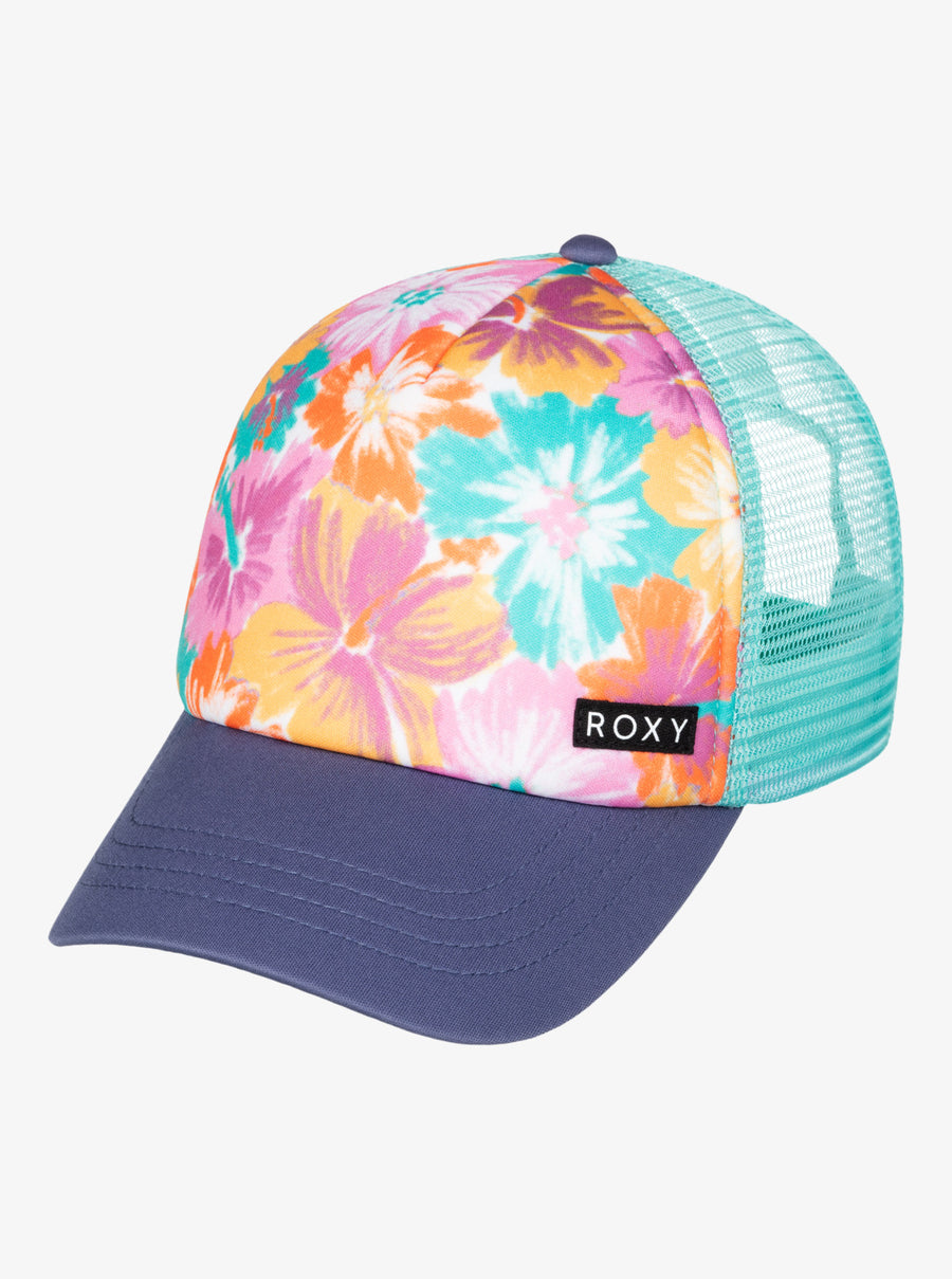 ROXY HONEY COCONUT TRUCKER CAP - AUTUMN SUNSET FLORAYA