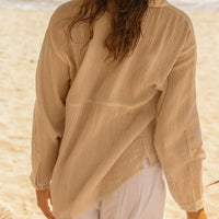 ROXY CHASING SUNDAYS LONG SLEEVE TOP - PORCINI MINVICH