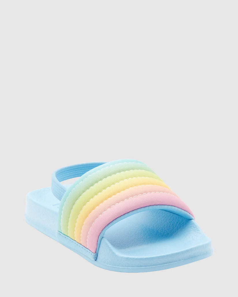 ROXY GIRLS SLIPPY RIBBED SANDALS