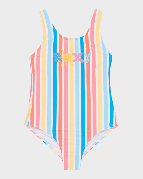 ROXY HOLY STRIPE ONE PIECE - BRIGHT WHITE HOLY STRIPE