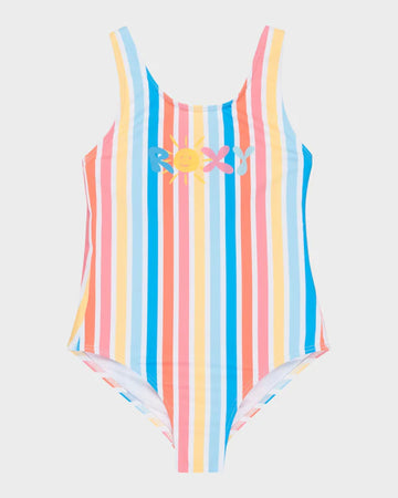 ROXY HOLY STRIPE ONE PIECE - BRIGHT WHITE HOLY STRIPE