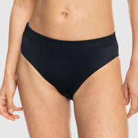 ROXY LOVER RIB ANGEL MOD BIKINI BOTTOM - BLACK