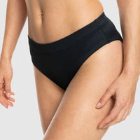 ROXY LOVER RIB ANGEL MOD BIKINI BOTTOM - BLACK