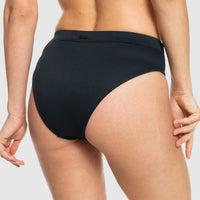 ROXY LOVER RIB ANGEL MOD BIKINI BOTTOM - BLACK