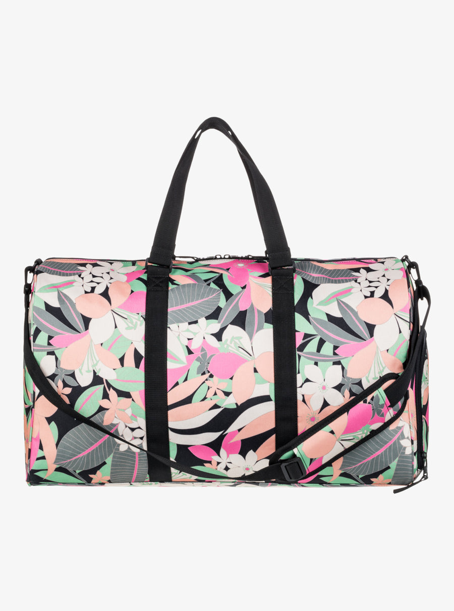 ROXY WOMENS PUMPKIN SPICE TRAVEL BAG - ANTHRACITE PALM SONG