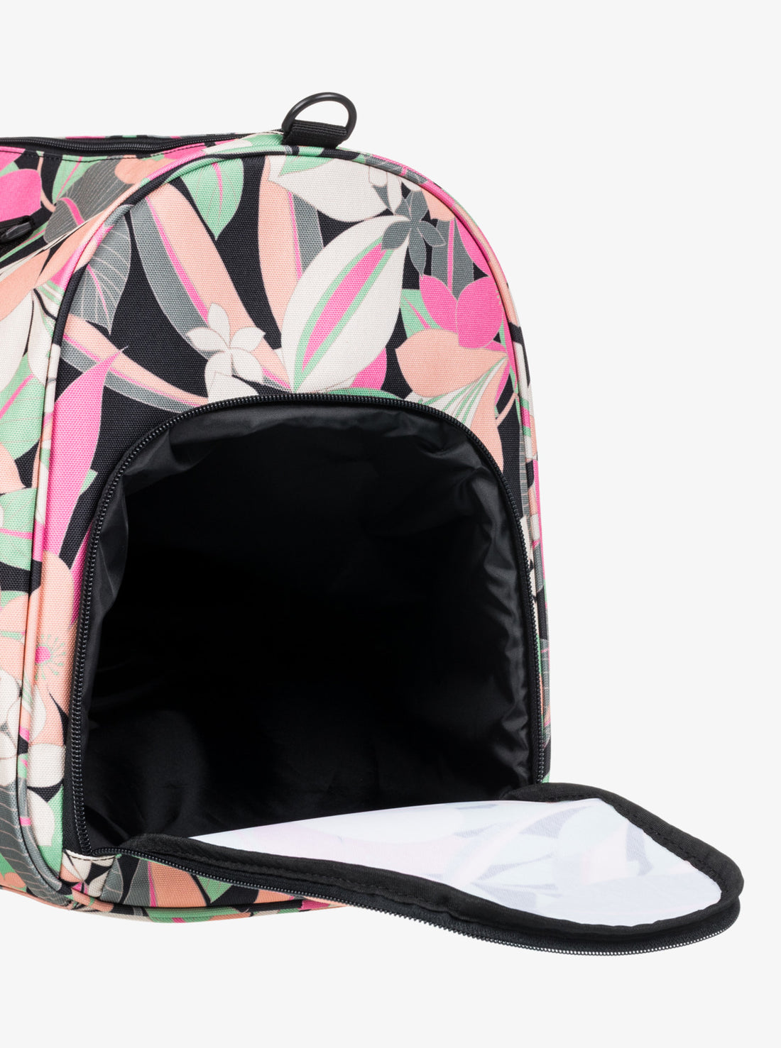 ROXY WOMENS PUMPKIN SPICE TRAVEL BAG - ANTHRACITE PALM SONG