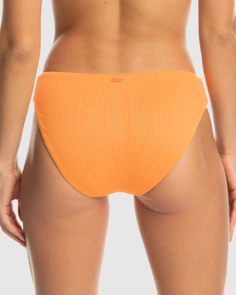 ROXY RIB LOVE THE COMBER SWIM BOTTOM - ORANGE