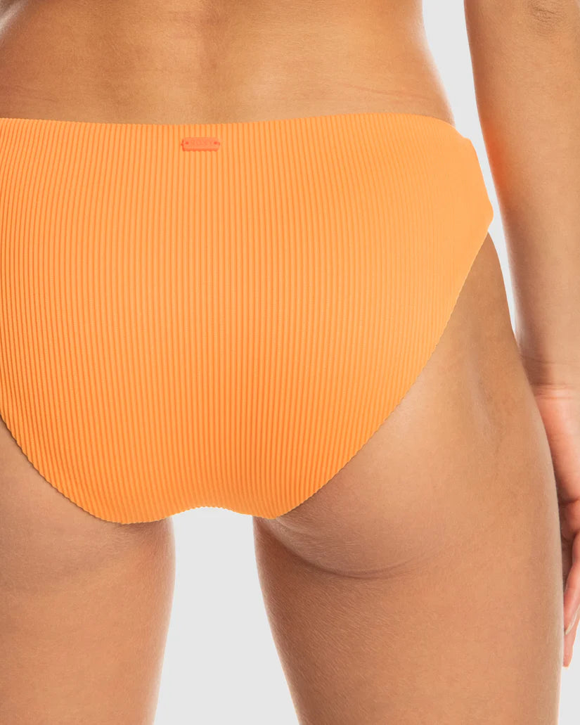 ROXY RIB LOVE THE COMBER SWIM BOTTOM - ORANGE