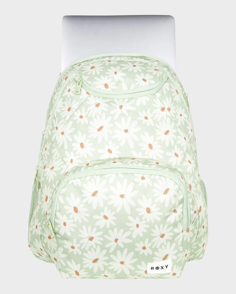 ROXY SHADOW SWELL PRINTED 24L BACKPACK - LAUREL GREEN DREAM BIG FLORAL