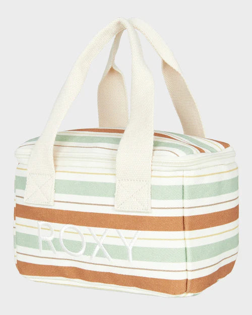 ROXY STRIPY BEACH LUNCH BOX - LAUREN GREEN CARVER STRIPE