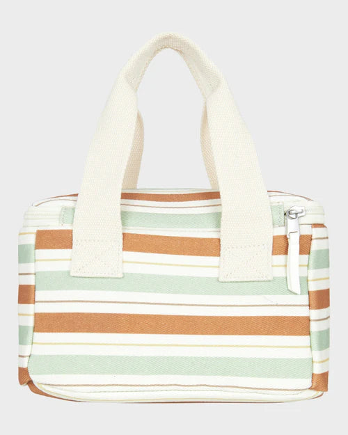 ROXY STRIPY BEACH LUNCH BOX - LAUREN GREEN CARVER STRIPE
