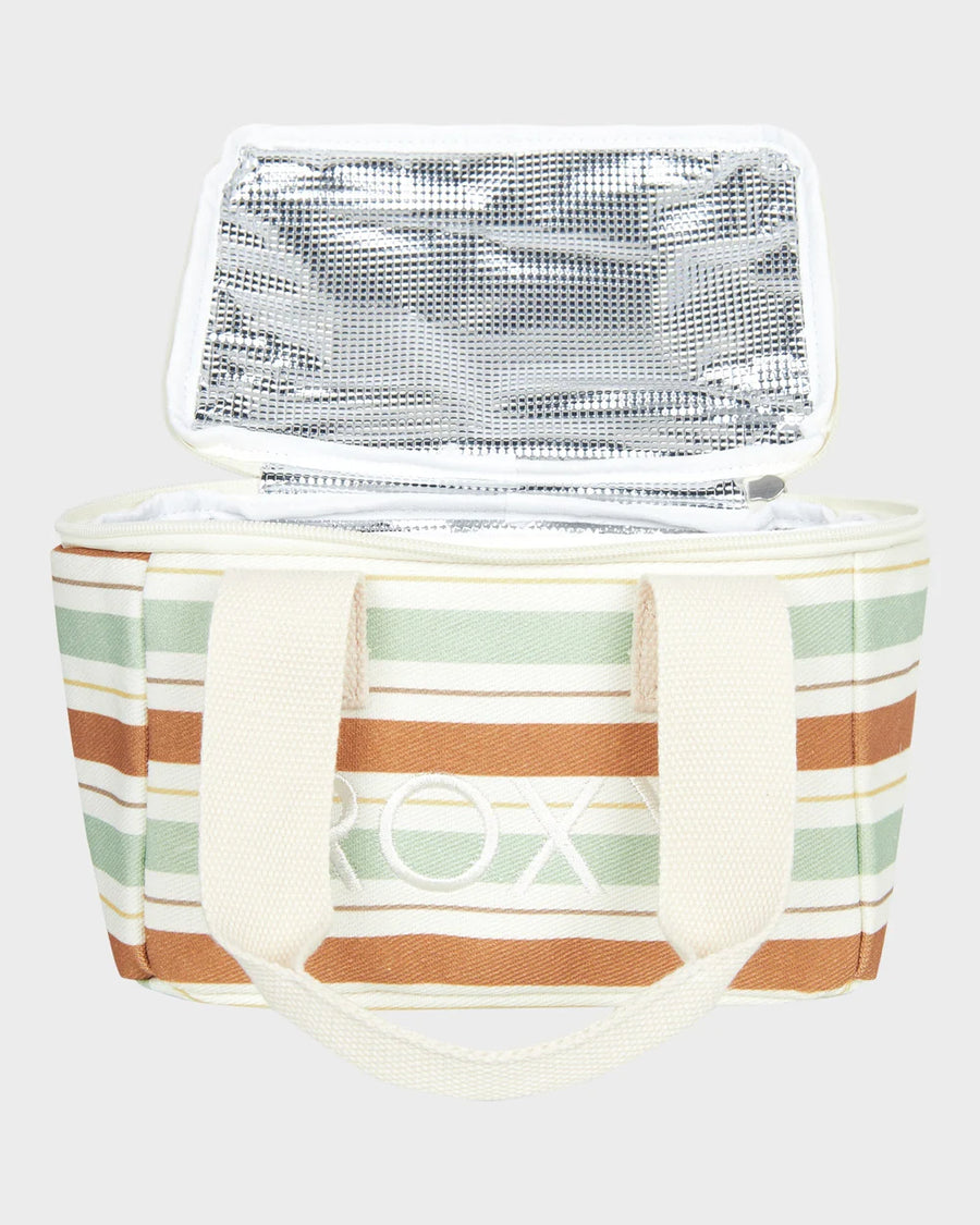 ROXY STRIPY BEACH LUNCH BOX - LAUREN GREEN CARVER STRIPE