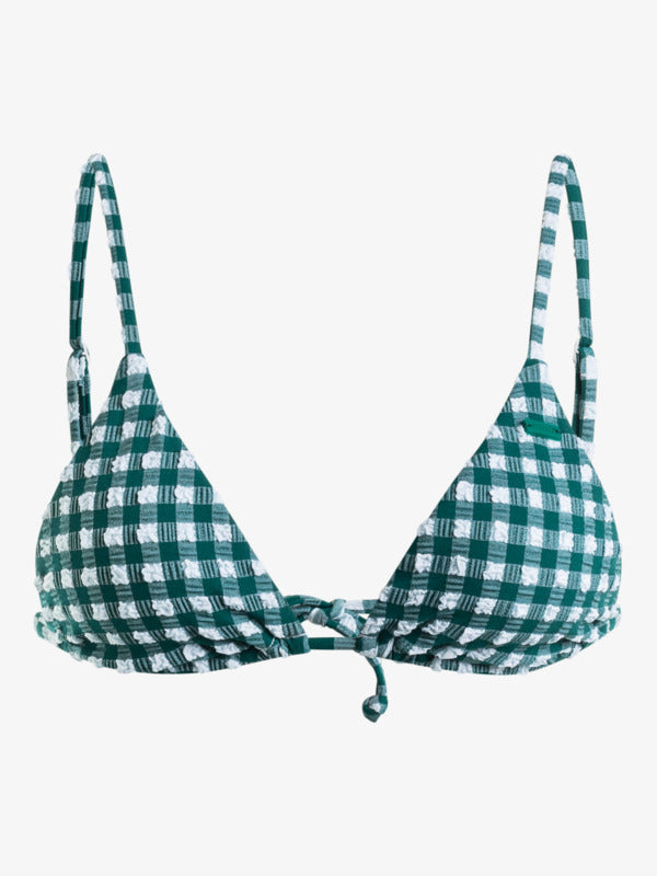 ROXY THE PLAID TIKI TRI BIKINI TOP