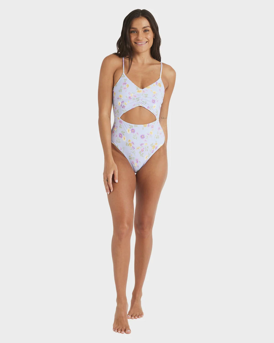ROXY WILDFLOWER ONE PIECE - MISTY BLUE