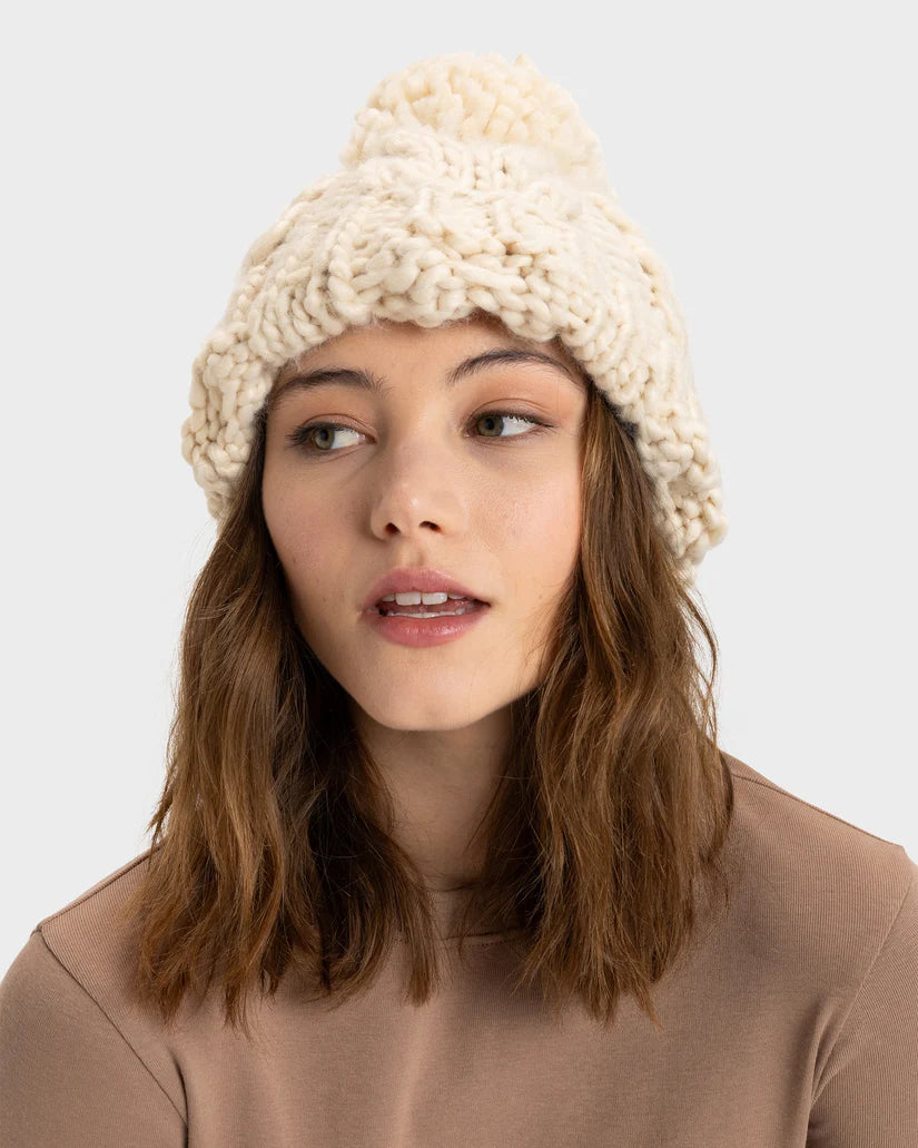 ROXY COLD SNOW BEANIE - PARCHMENT