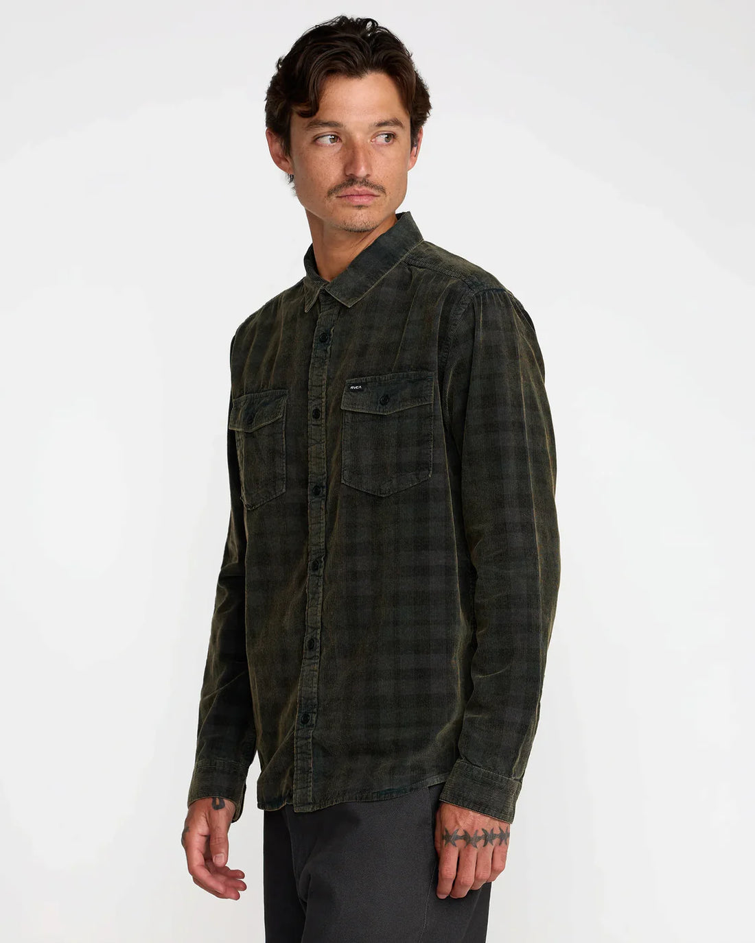 RVCA ARTIFICE CORD LONG SLEEVE  - BLW