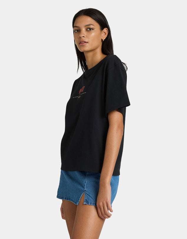 RVCA EASY TEE - BLACK WASH