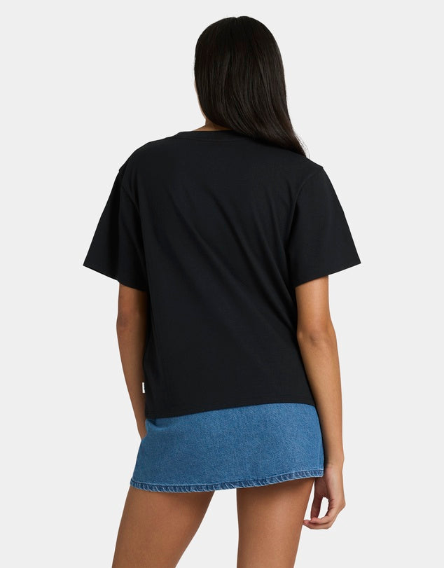 RVCA EASY TEE - BLACK WASH