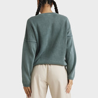 RVCA IVY SWEATER - OLIVE