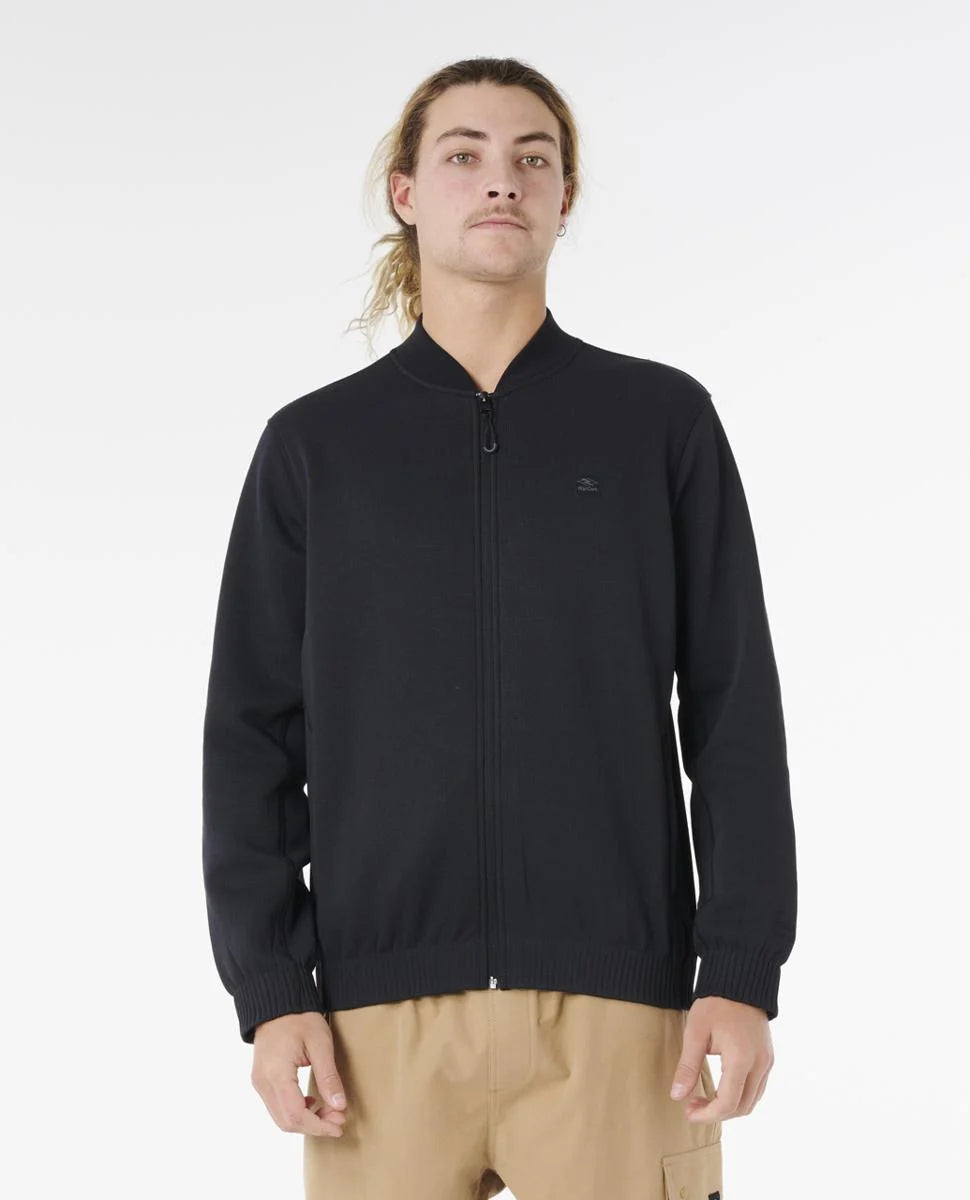 RIP CURL ANTI SERIES MICK FANNING BOMBER JACKET - BLACK