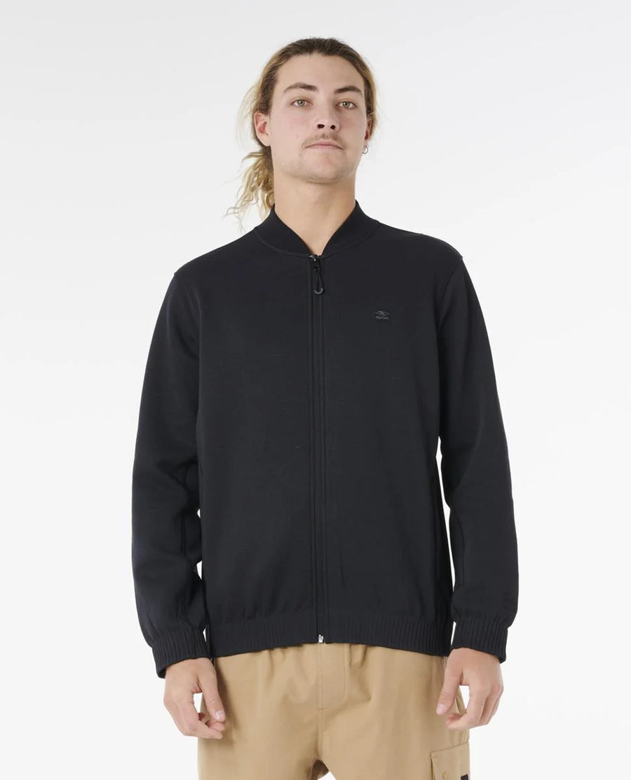 RIP CURL ANTI SERIES MICK FANNING BOMBER JACKET - BLACK