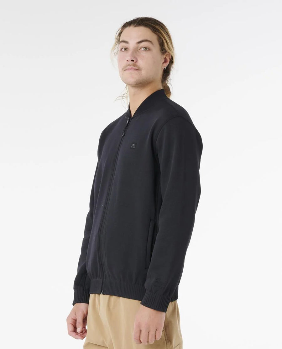 RIP CURL ANTI SERIES MICK FANNING BOMBER JACKET - BLACK
