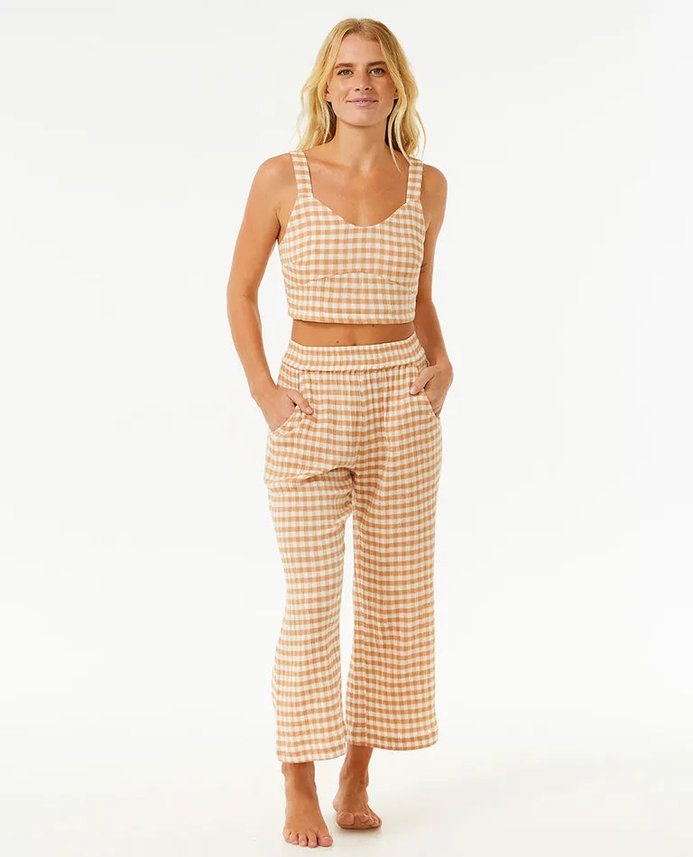 RIPCURL PREMIUM SURF CHECK PANT - LIGHT BROWN