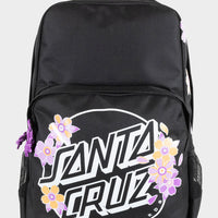 SANTA CRUZ BLOOMING STACK DOT BACKPACK - BLACK