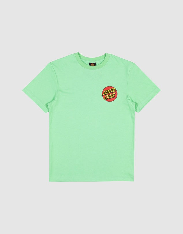 SANTA CRUZ CLASSIC DOT CHEST TEE - LIGHT GREEN